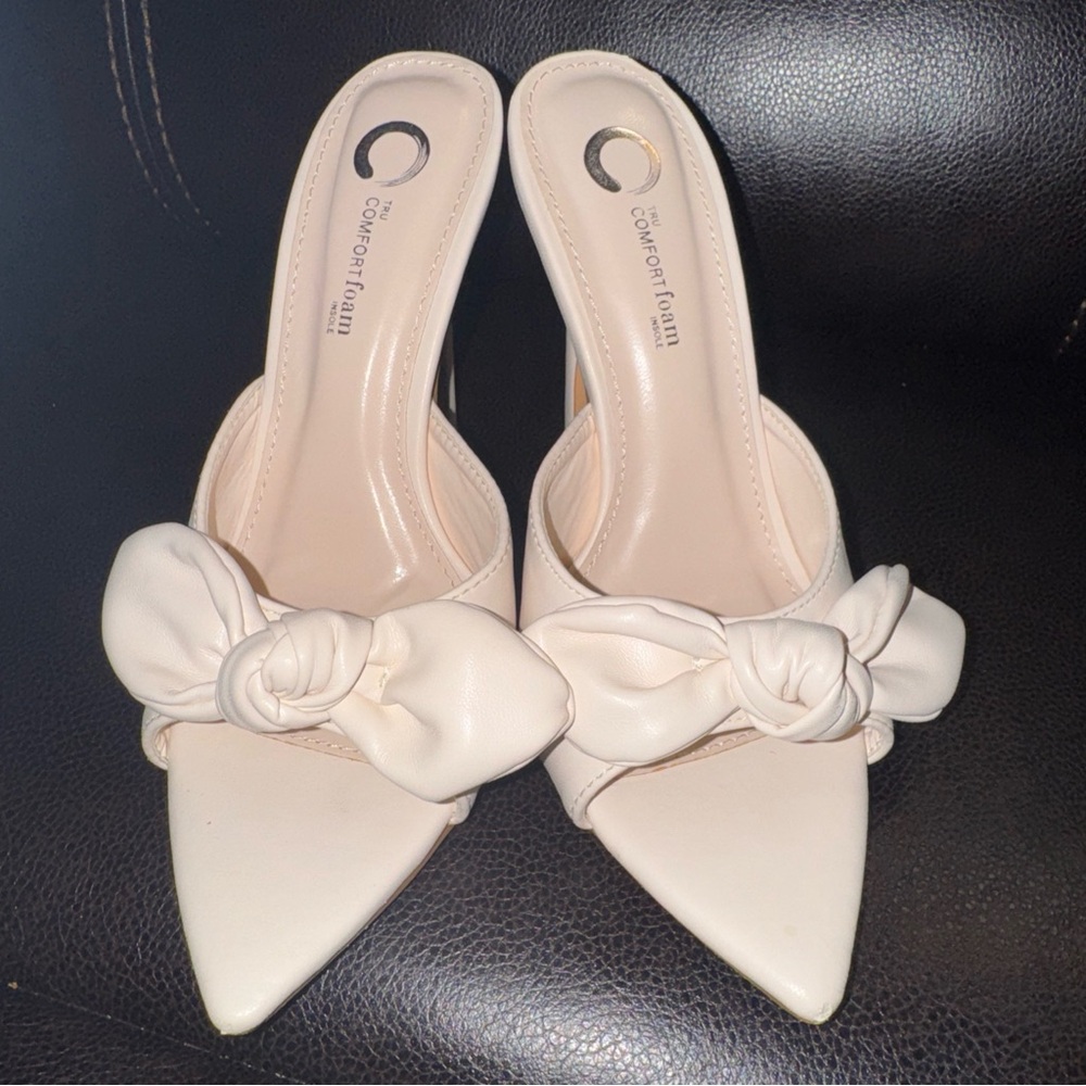 Journee Womens Zelah Tru Comfort Foam Open Toe High Stiletto Sandals size 6
